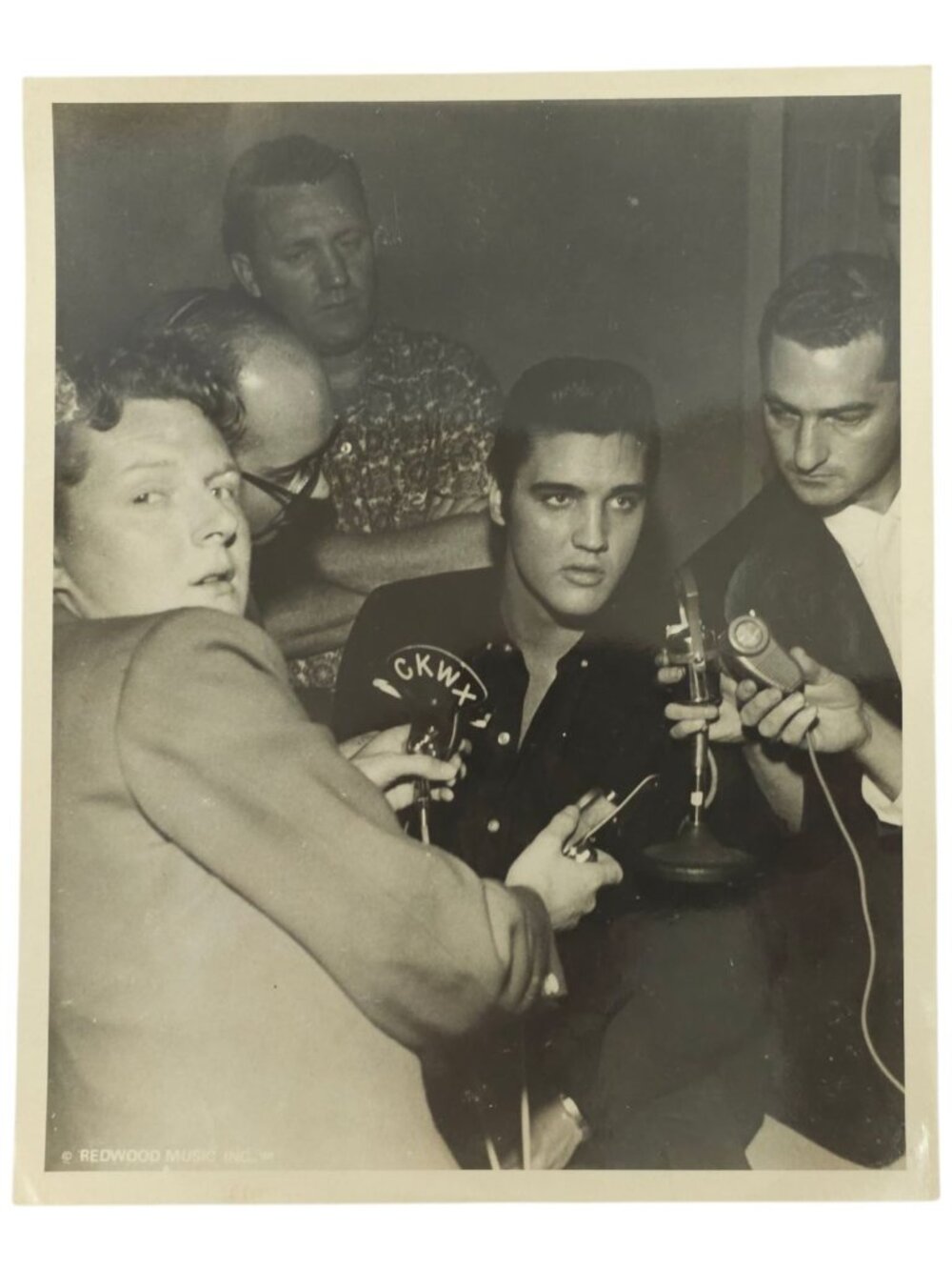 Elvis Presley 8x10 Photo Redwood Music 1957 Press Conference Vancouver BC Canada